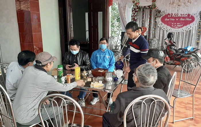  5 gia đình ở xã Nam Hưng hoãn tổ chức đám cưới để phòng chống dịch 